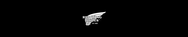 Red Wing Brand Logo on Black Background