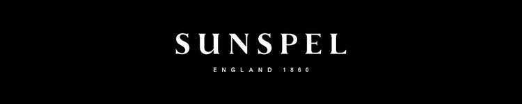 Sunspel Brand Logo on Black Background