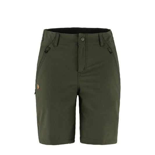 Fjallraven Womens Abisko Trail Stretch Shorts Deep Forest - The Sporting Lodge