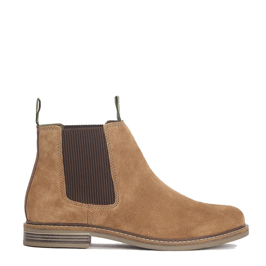 Barbour Farsley Chelsea Boot Fawn Suede - The Sporting Lodge