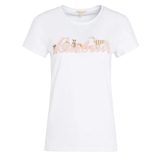 Barbour Womens Southport T-Shirt White - The Sporting Lodge