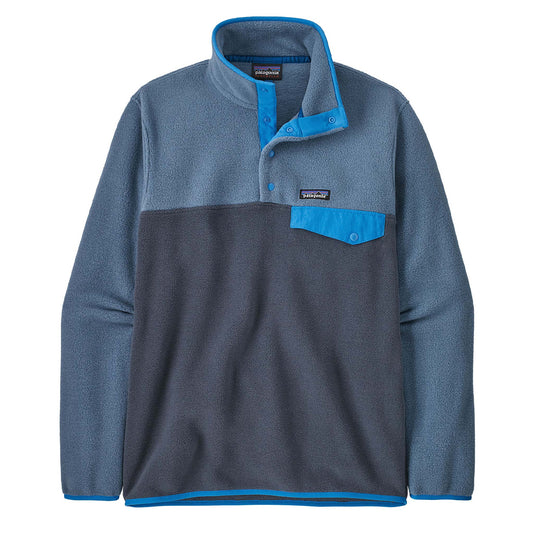 Patagonia Lightweight Synchilla Snap-T Fleece  Pullover Smolder Blue - The Sporting Lodge