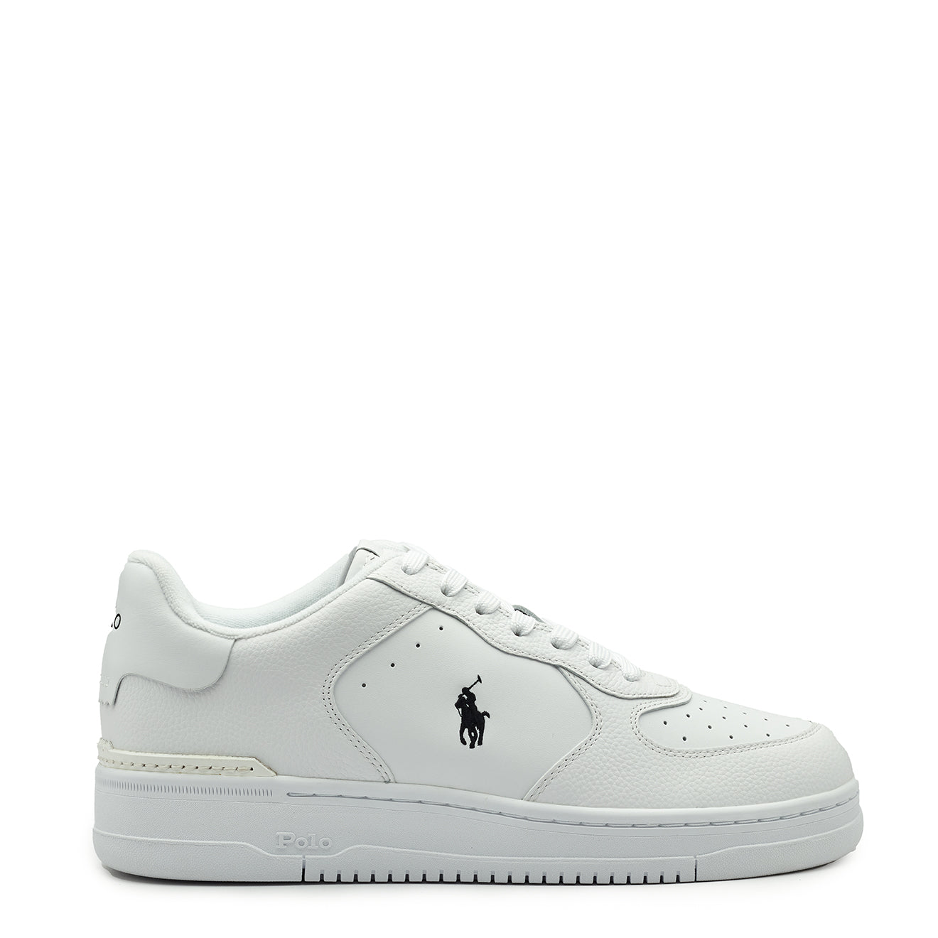 Polo Ralph Lauren Masters Court Leather Trainer White / Black | The ...