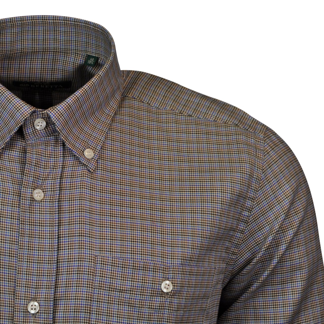 Beretta Classic Shirt Blue Stripe / Brown | The Sporting Lodge