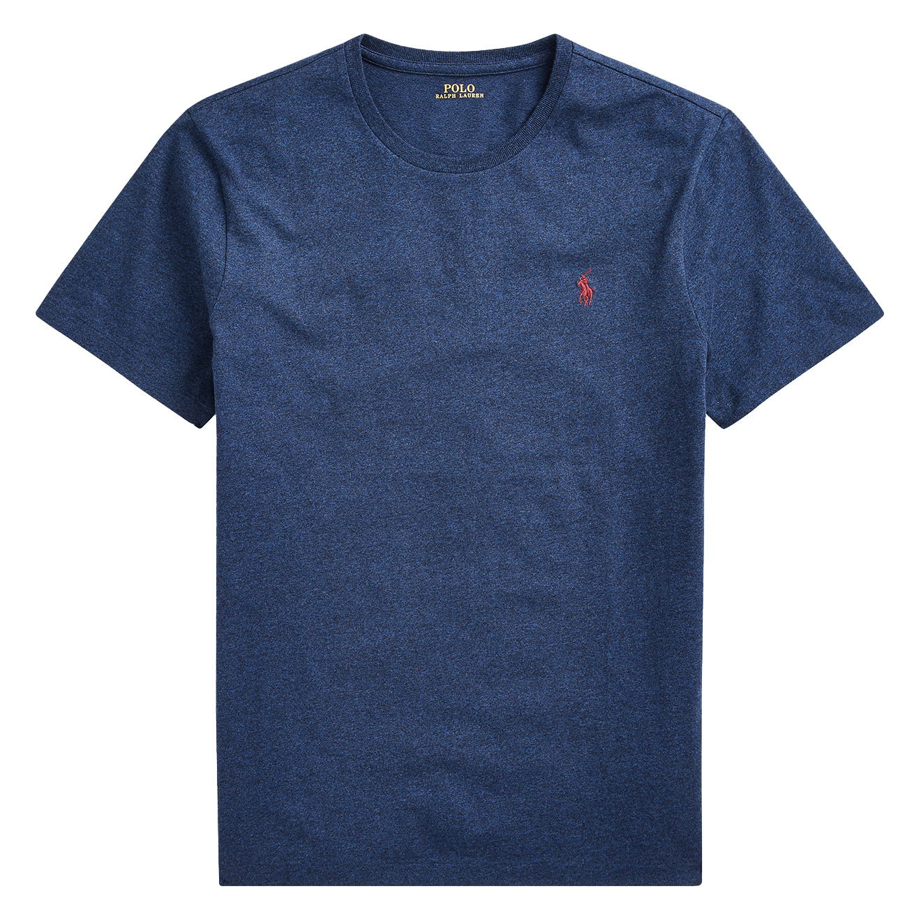 Polo Ralph Lauren Custom Slim Fit Cotton T-Shirt Monroe Blue Heather ...