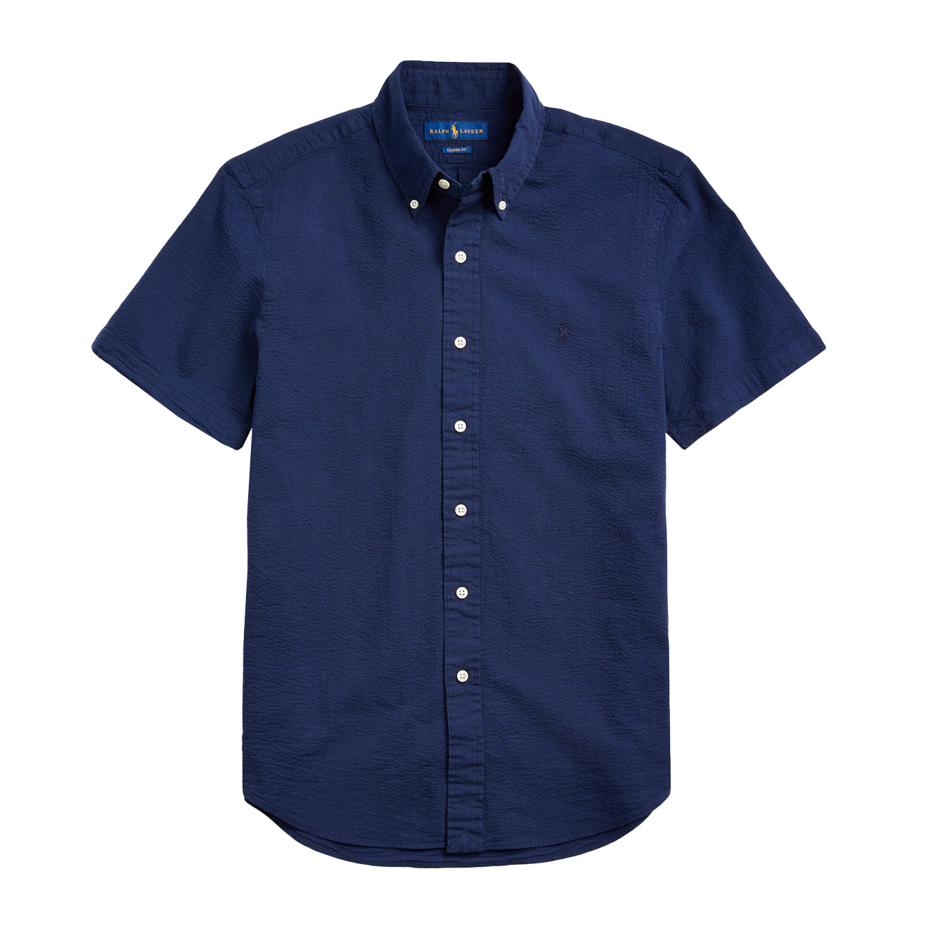 Polo Ralph Lauren S/S Seersucker Slim Fit Shirt Astoria Navy | The ...