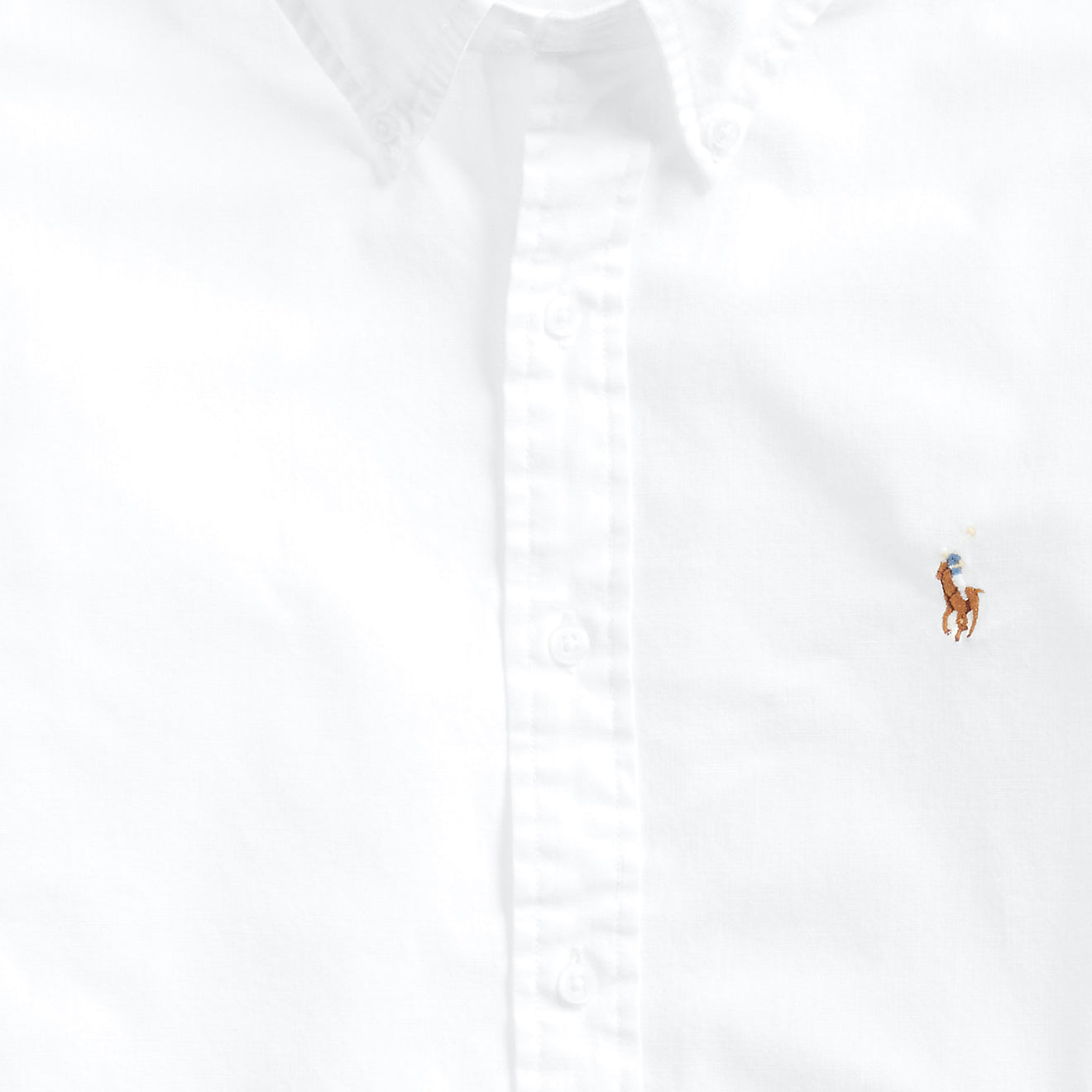 Polo Ralph Lauren Slim Fit Chambray Shirt White | The Sporting Lodge