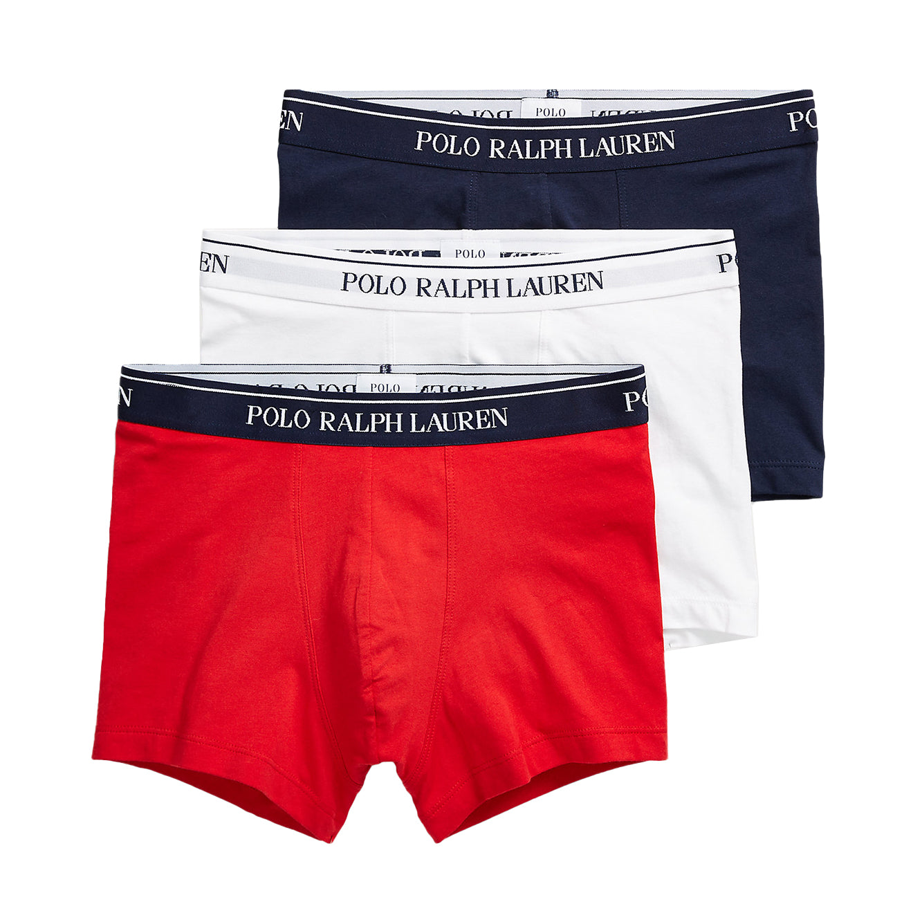 Polo Ralph Lauren Stretch Cotton Trunk 3-Pack White / Red / Black | The ...
