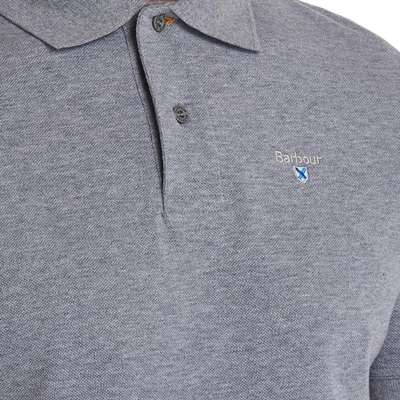Barbour Sports Polo Grey Marl | The Sporting Lodge