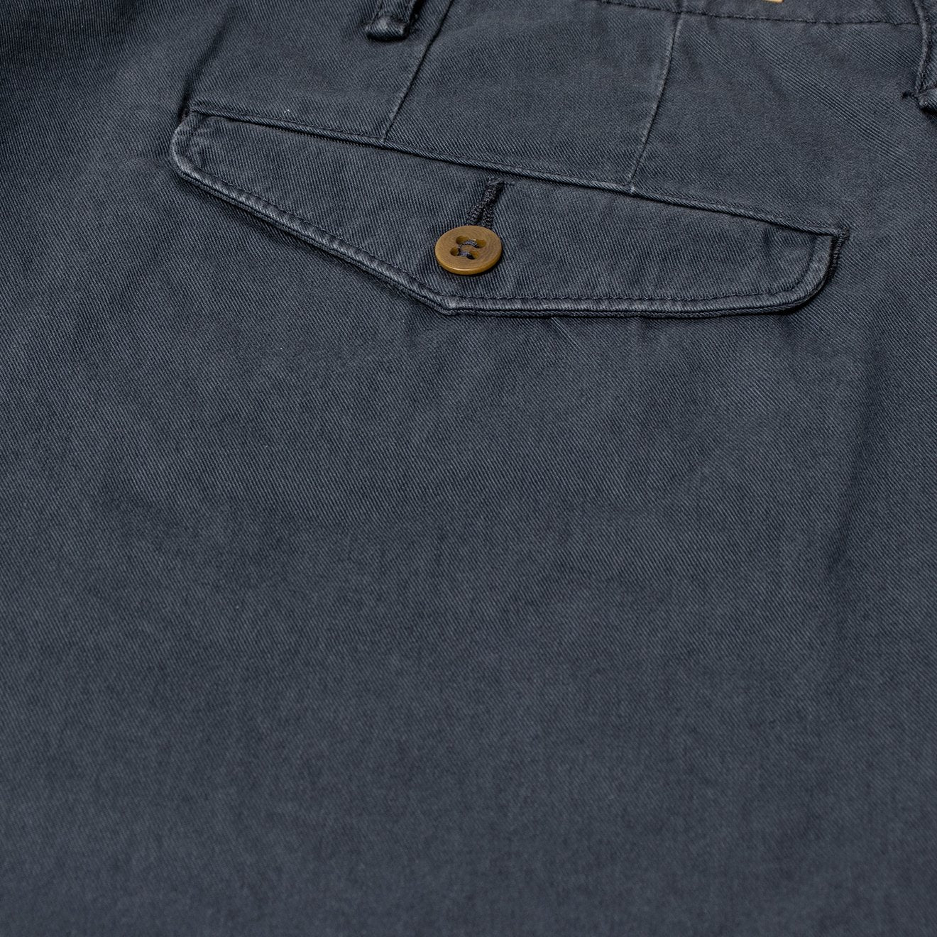 RRL by Ralph Lauren Officers Flat Front Chino Navy | The Sporting Lodge