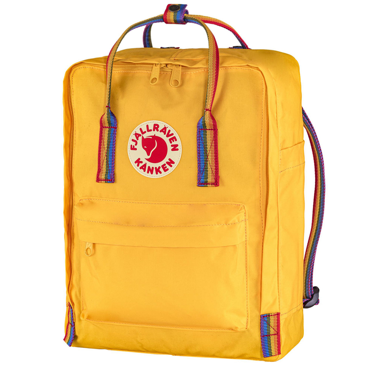 Fjallraven Kanken Classic Backpack Warm Yellow Rainbow Pattern | The ...