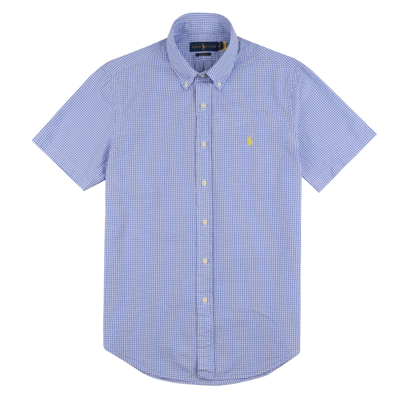 Polo Ralph Lauren Searsucker Check S/S Shirt Light Blue / White | The  Sporting Lodge