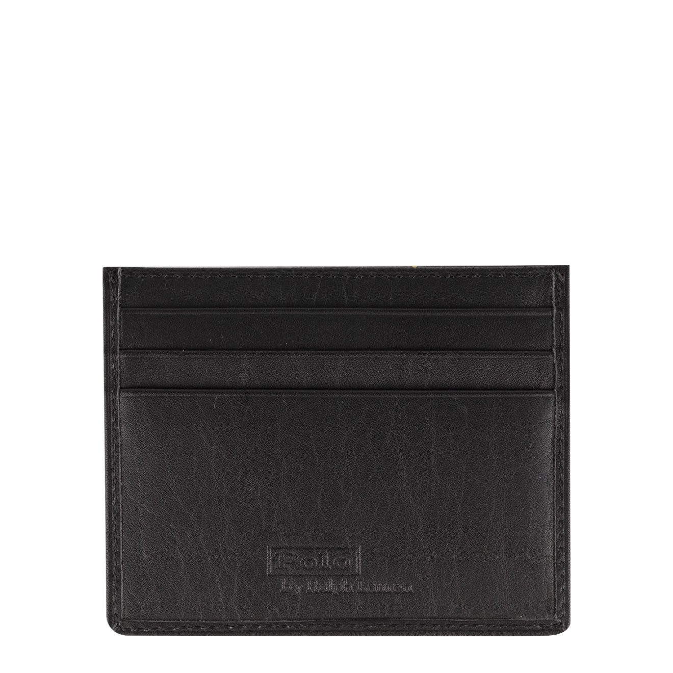 Polo Ralph Lauren Small Leather PP Card Case Black | The Sporting Lodge