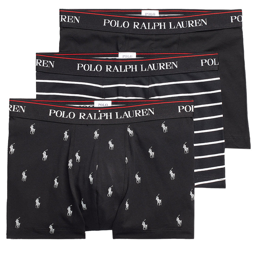 Polo Ralph Lauren Classic Trunk 3-Pack Black / Black White / Black PP ...