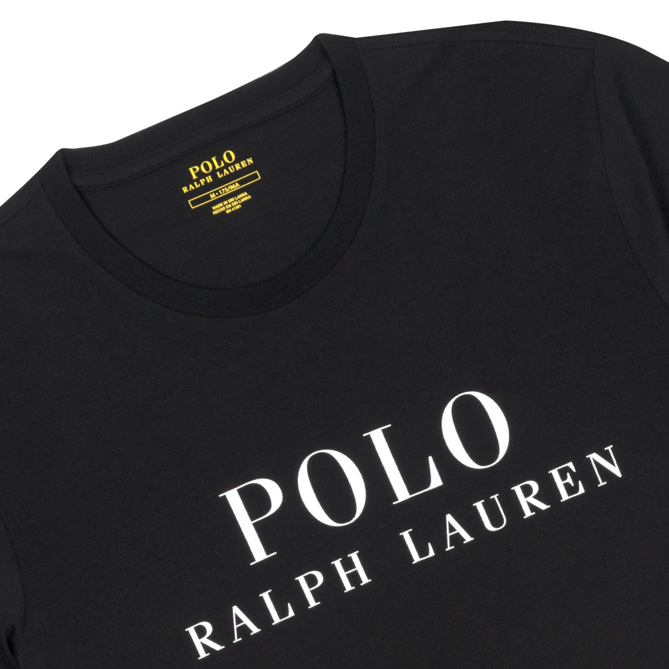 Polo Ralph Lauren S/S Crew Logo Sleep Top Polo Black | The Sporting Lodge