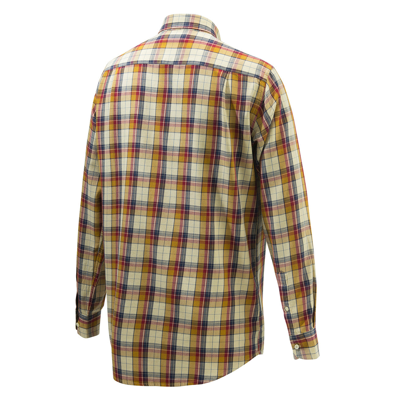 Beretta Wool Button Down Shirt Beige / Red | The Sporting Lodge