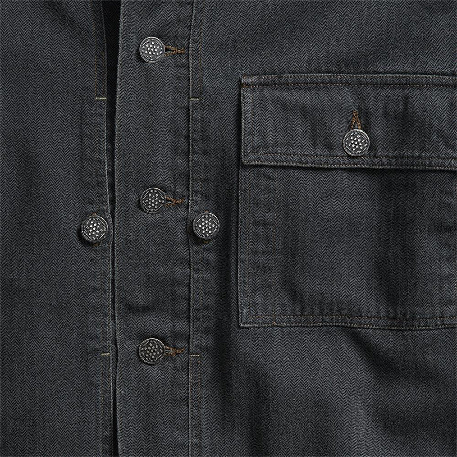 RRL by Ralph Lauren Thacker Pocket Overshirt Dark Grey | The Sporting Lodge