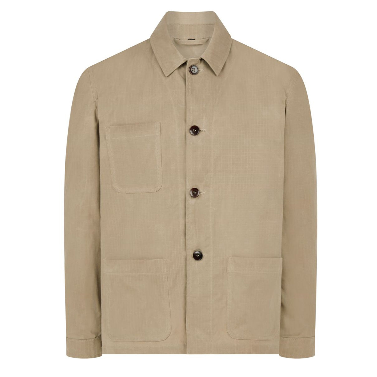 James Purdey Ripstop Chore Jacket Beige | The Sporting Lodge