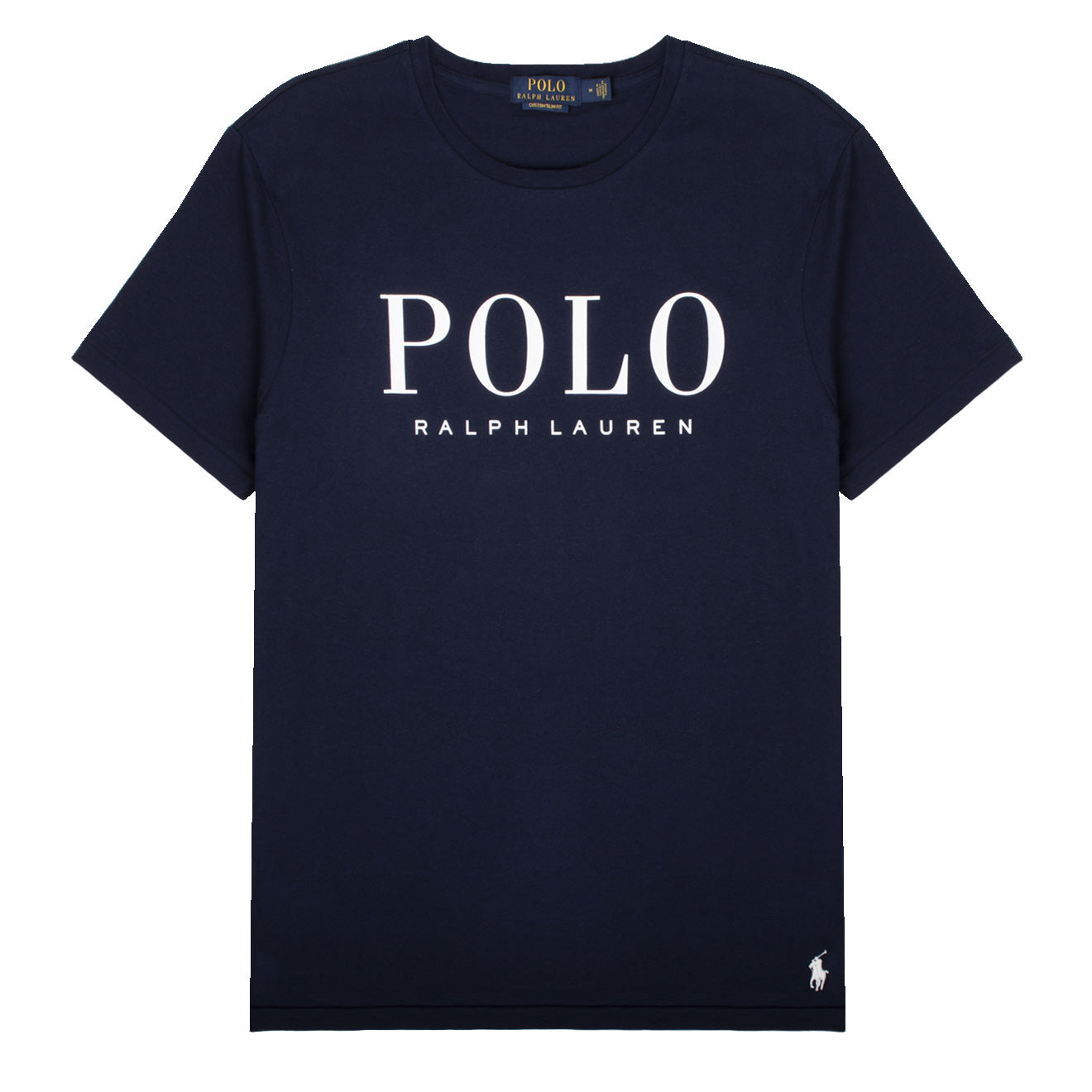 Polo Ralph Lauren Custom Slim Fit Logo Jersey T-Shirt Cruise Navy | The ...