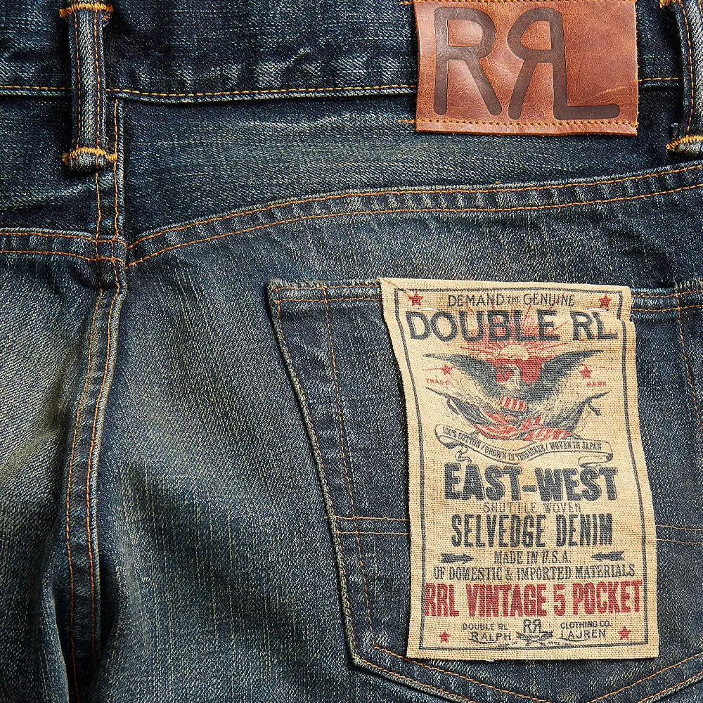 RRL by Ralph Lauren Vintage 5-Pocket Fit Selvedge Jean Givins Wash ...