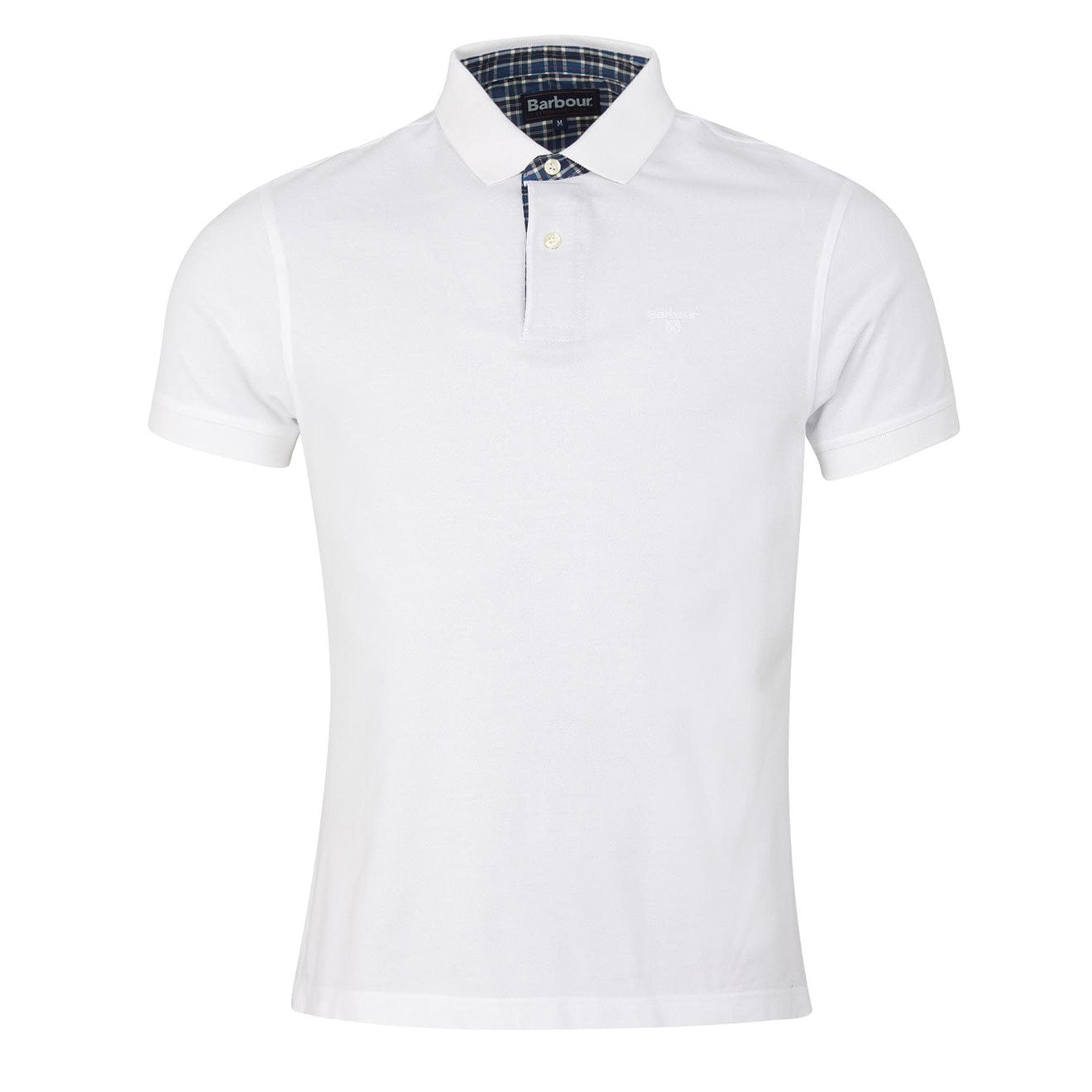 Barbour Dunbar Polo Shirt White | The Sporting Lodge