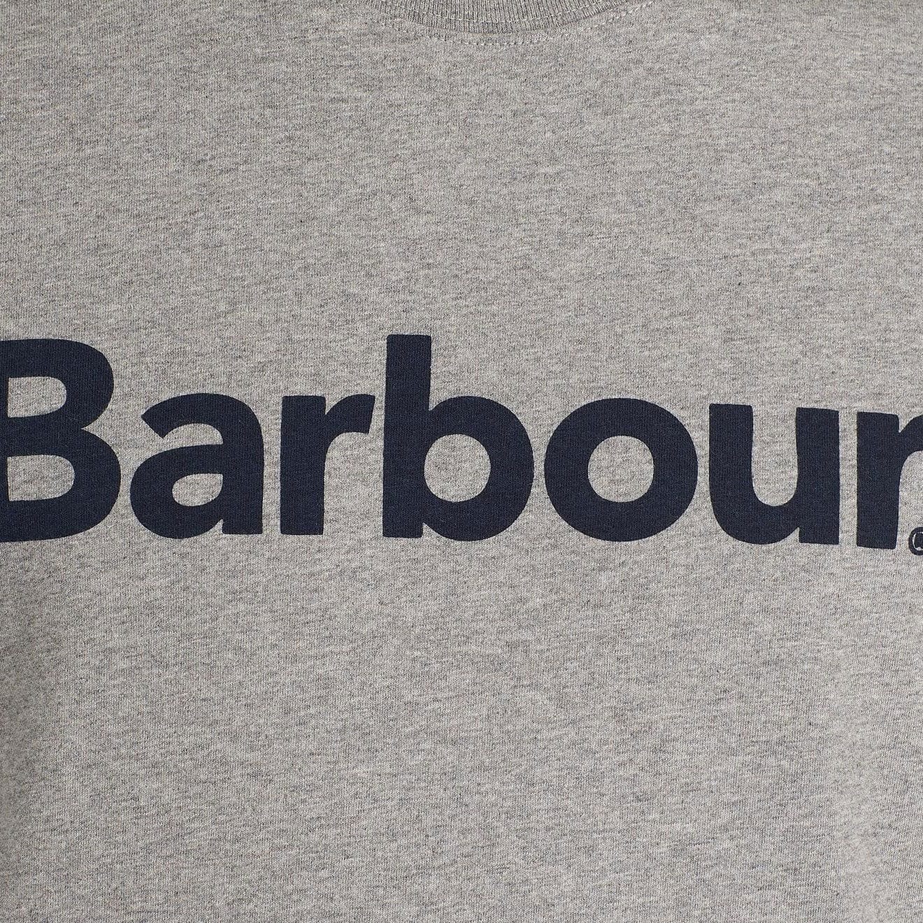 Barbour Logo T-Shirt Grey Marl | The Sporting Lodge