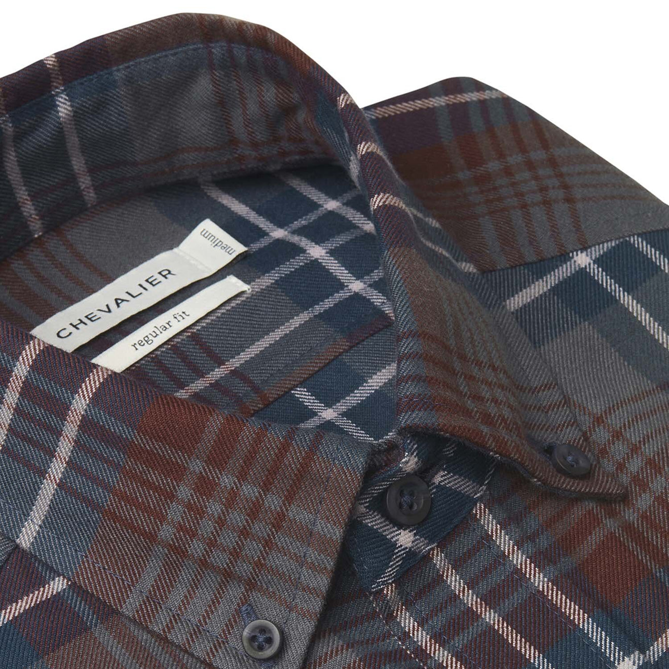 Chevalier Falcon Flannel Shirt Rust Checked | The Sporting Lodge