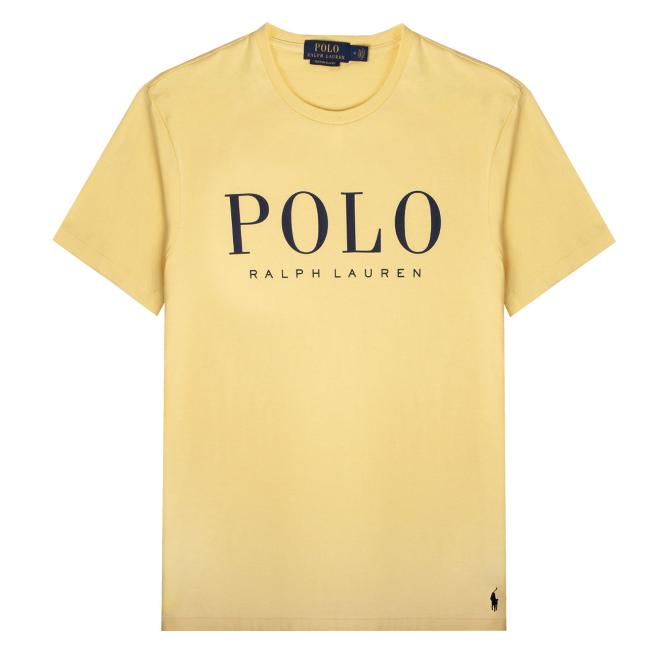Polo Ralph Lauren Custom Slim Fit Logo Jersey T-Shirt Empire Yellow ...