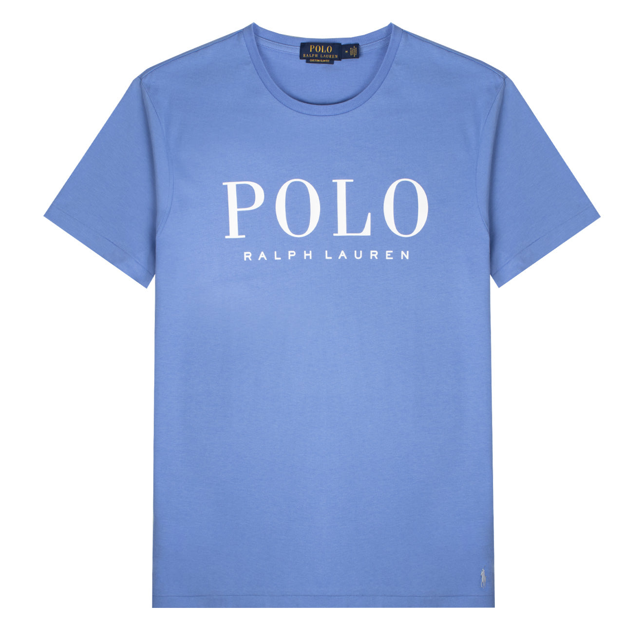 Polo Ralph Lauren Custom Slim Fit Logo Jersey T-Shirt Harbour Island Blue |  The Sporting Lodge