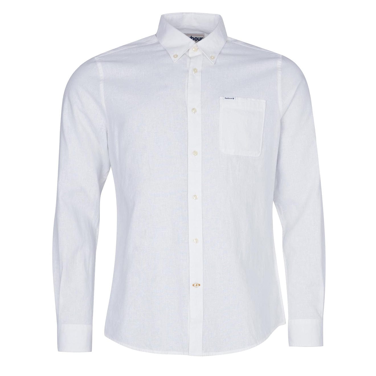 Barbour Nelson Tailored Shirt White | The Sporting Lodge