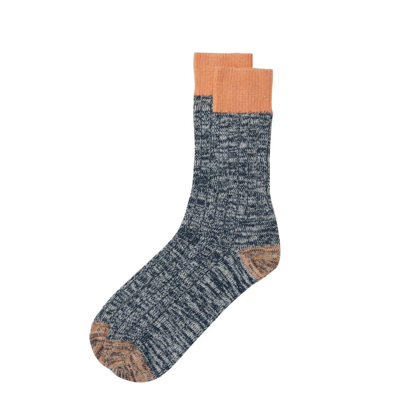 Barbour Twisted Contrast Socks Navy Mix | The Sporting Lodge