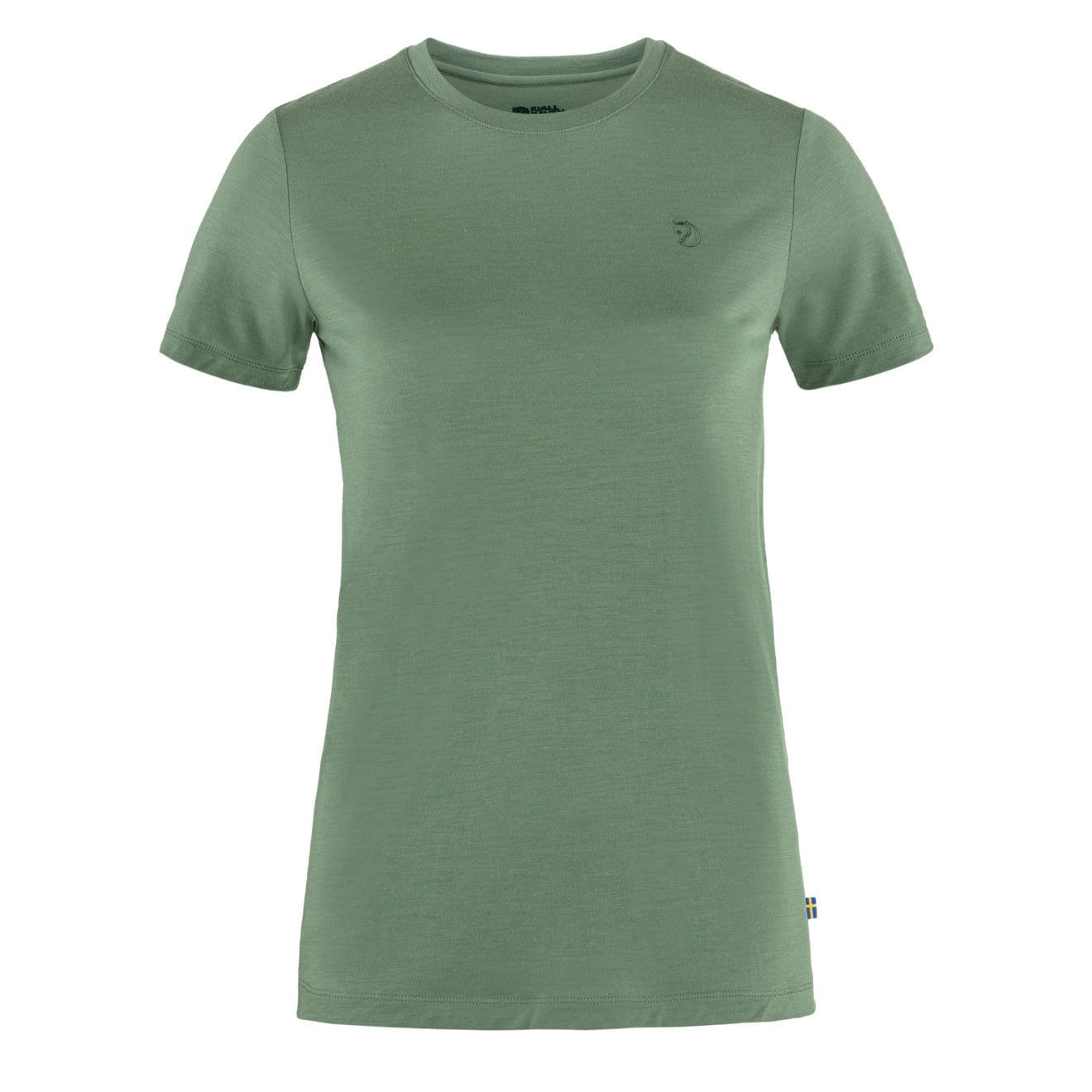 Fjallraven Womens Abisko Wool SS T-Shirt Patina Green | The Sporting Lodge