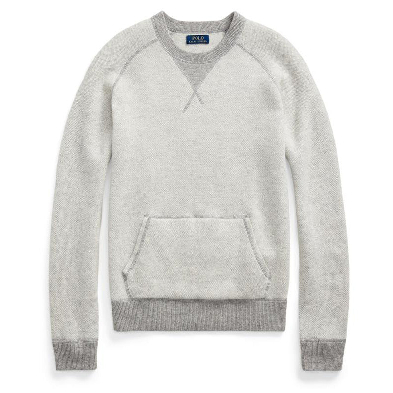 Polo Ralph Lauren Reversible Cashmere Sweater Grey Multi | The Sporting ...