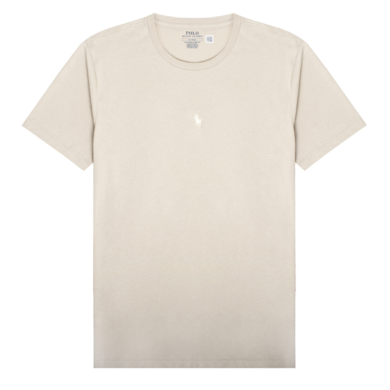Polo Ralph Lauren Custom Slim Fit Centre Logo T-Shirt Classic Stone ...