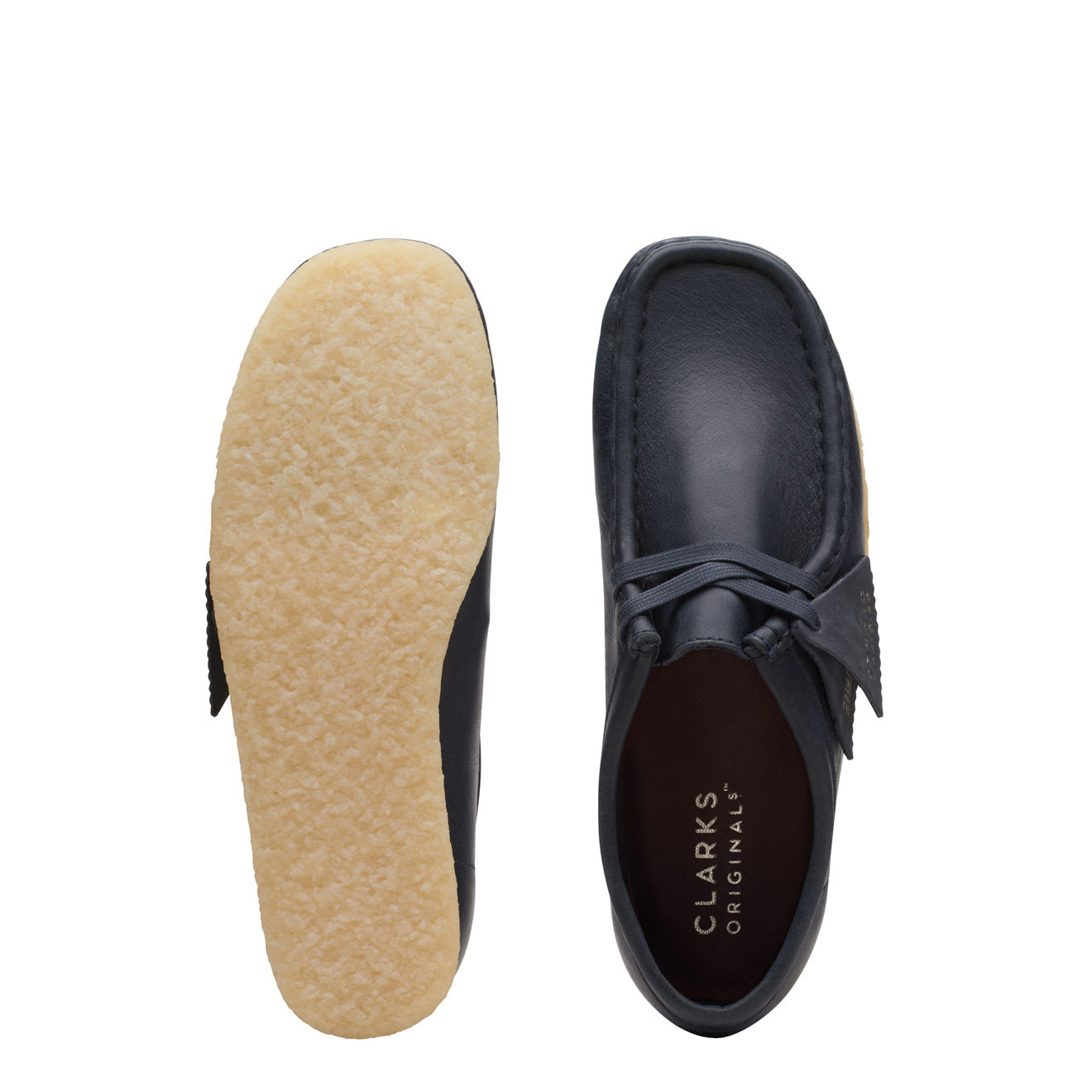 Clarks Originals Womens Wallabee Navy Leather | The Sporting Lodge
