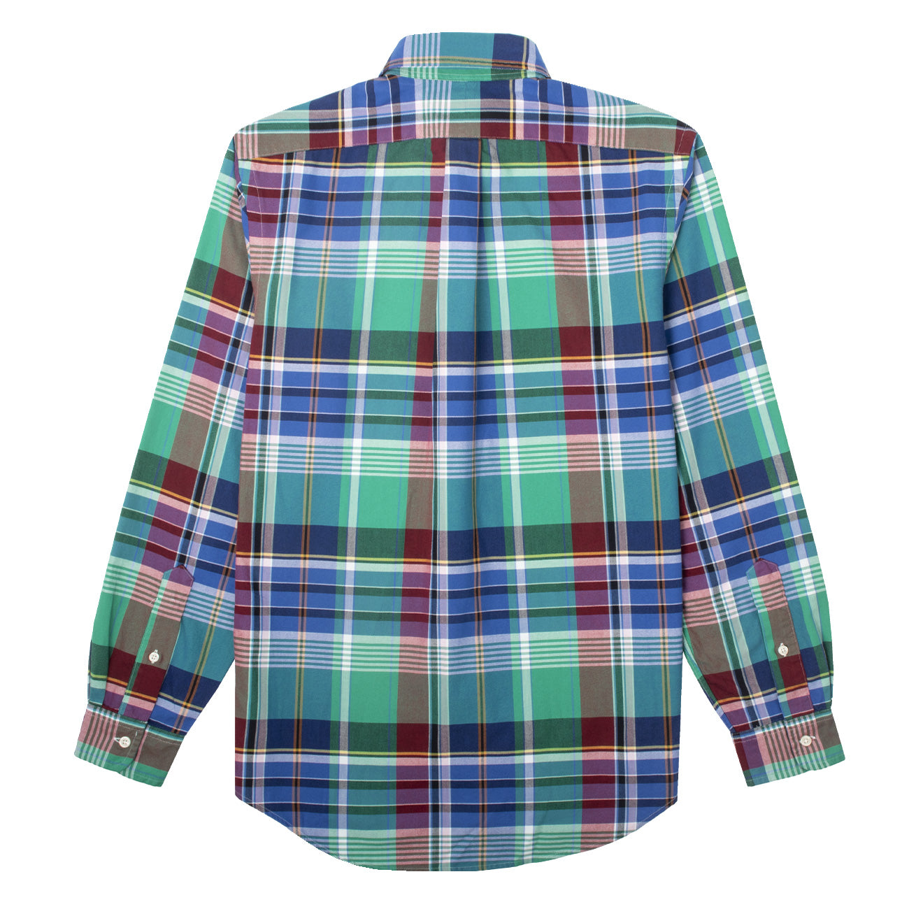 Polo Ralph Lauren Custom Fit L/S Check Shirt Royal / Green Multi | The ...
