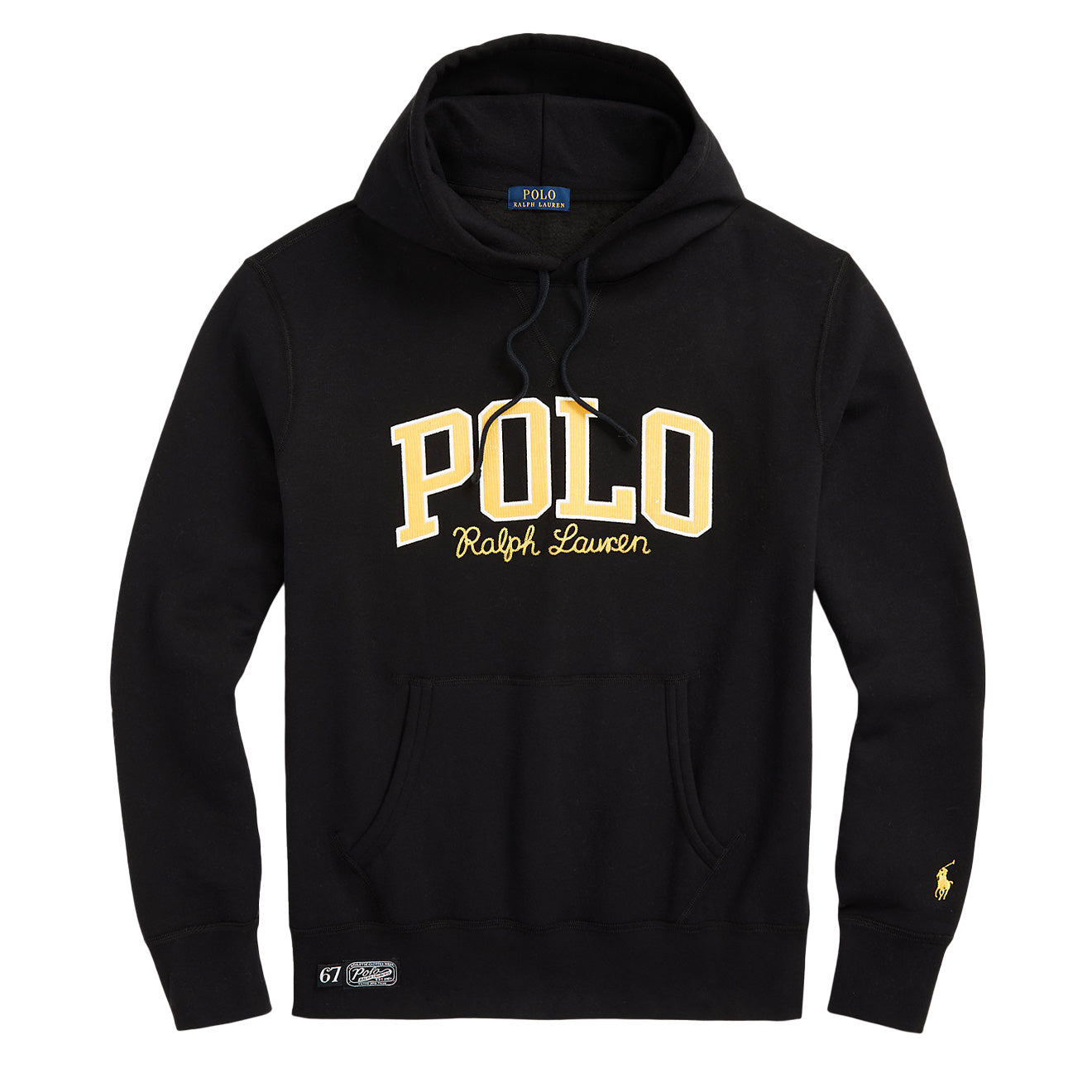 Polo Ralph Lauren The RL Fleece Logo Hoodie Polo Black | The Sporting Lodge