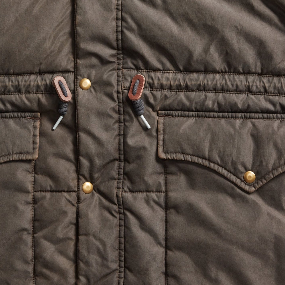 RRL by Ralph Lauren Coated Twill Parka Vintage Black | The Sporting Lodge