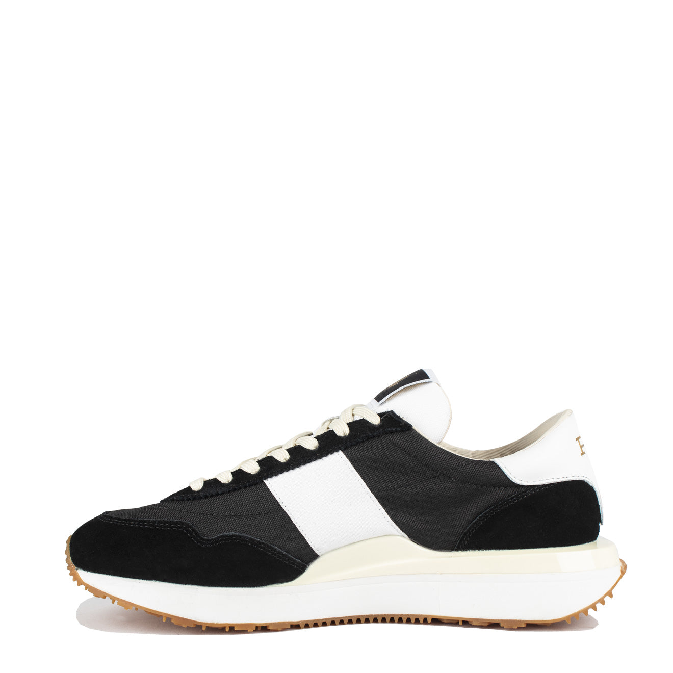 Polo Ralph Lauren Train 89 Suede and Oxford Trainer Black / White | The ...