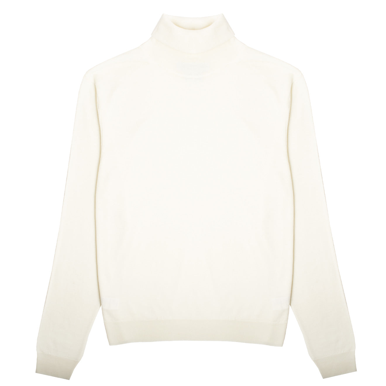 Sunspel Womens Merino Silk Roll Neck Sweater Ivory | The Sporting Lodge