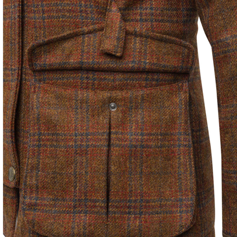 Beretta Womens St James Coat Brown / Blue Check | The Sporting Lodge