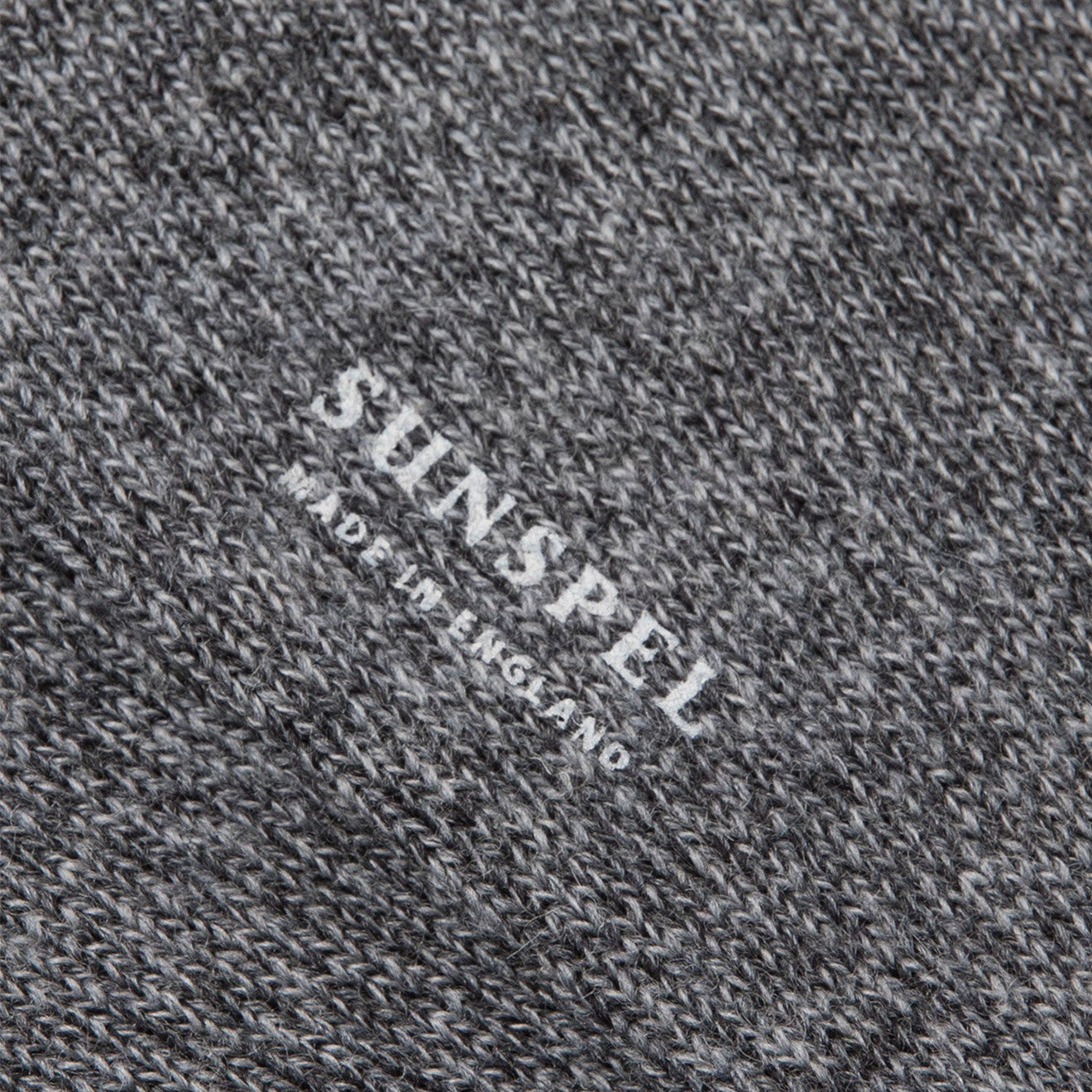Sunspel Merino Wool Socks Grey Twist | The Sporting Lodge
