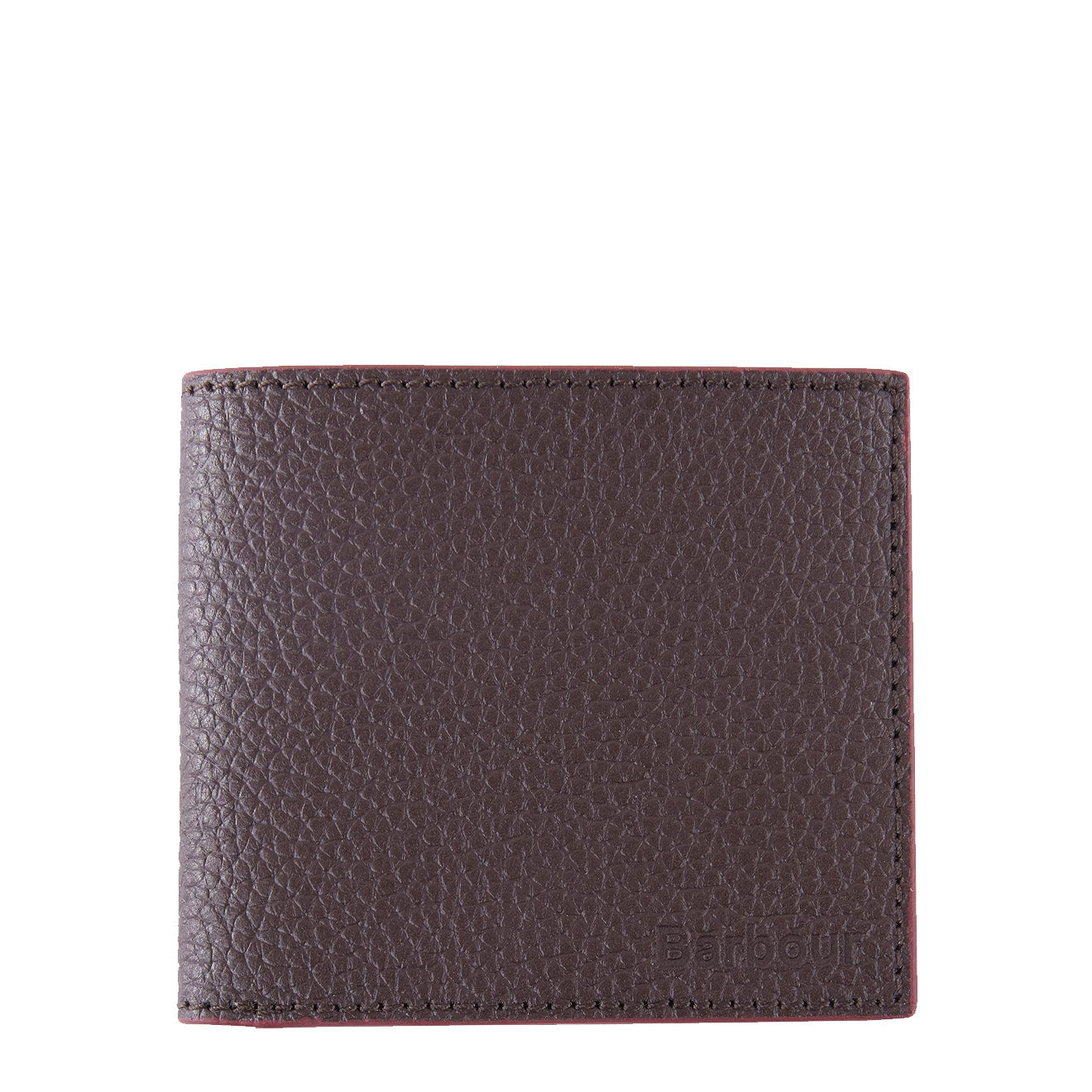 Barbour Grain Leather Billfold Wallet Dark Brown | The Sporting Lodge