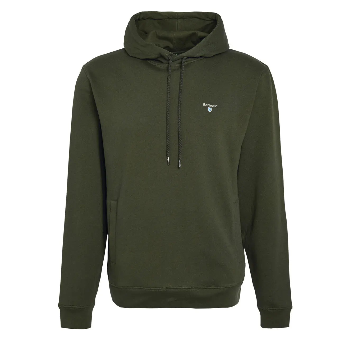 Barbour Grassington Hoodie Olive | The Sporting Lodge