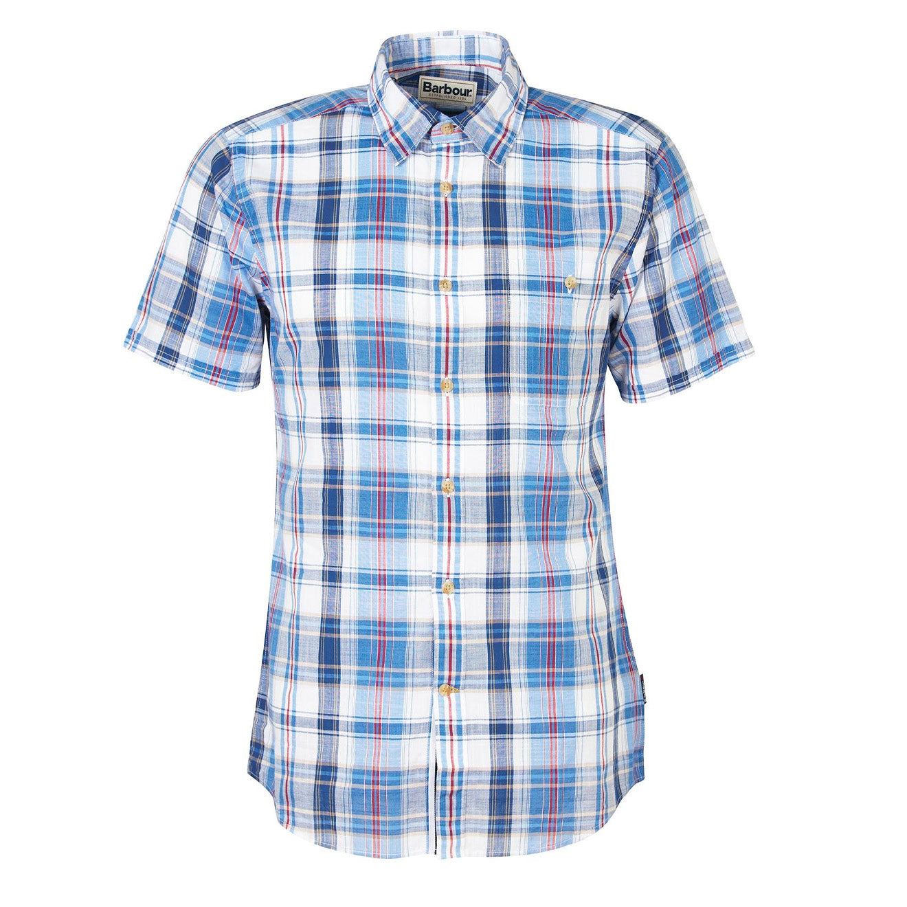 Barbour Ramelton Tailored Fit Shirt Mid Blue | The Sporting Lodge
