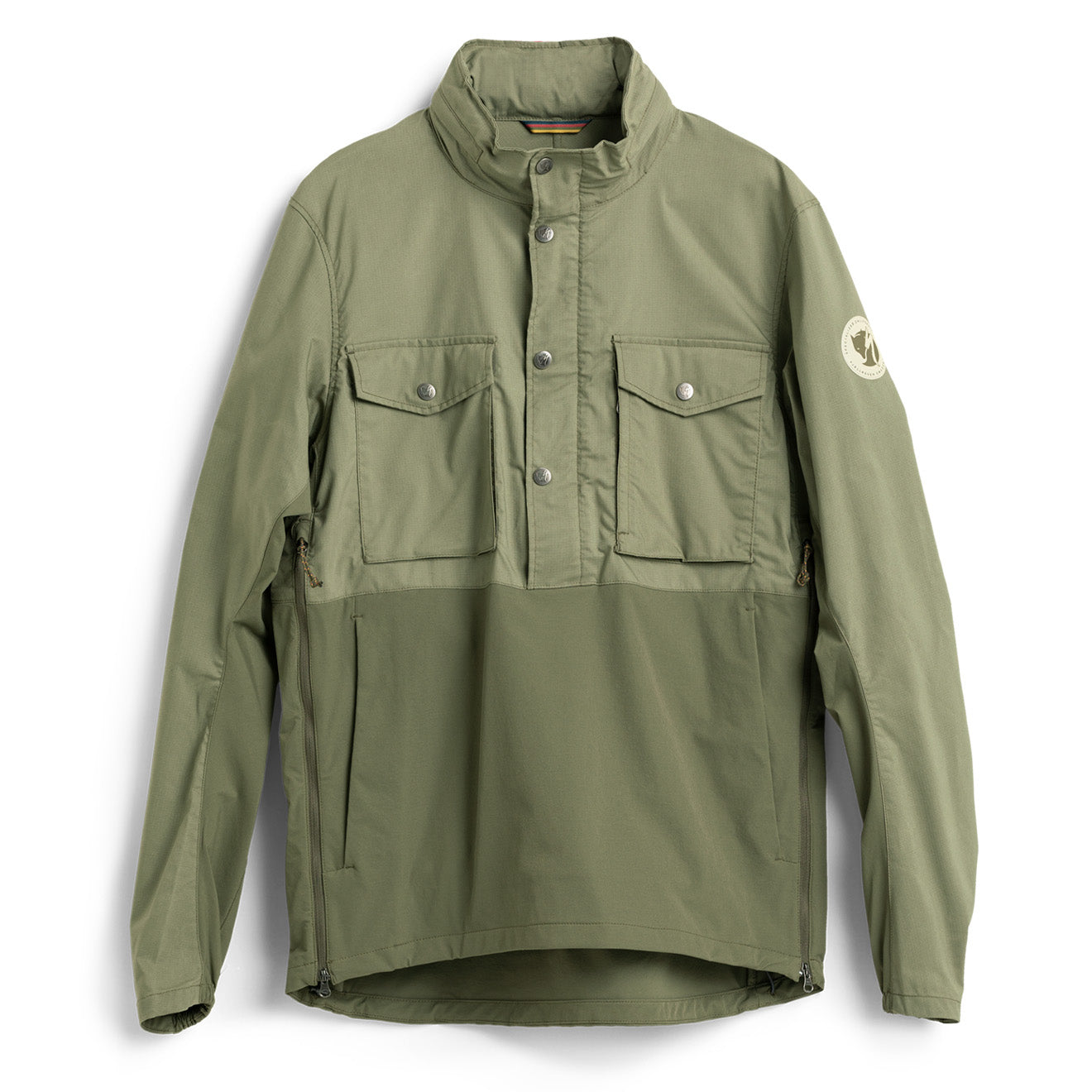 Fjallraven x Specialized Raven Anorak Green | The Sporting Lodge