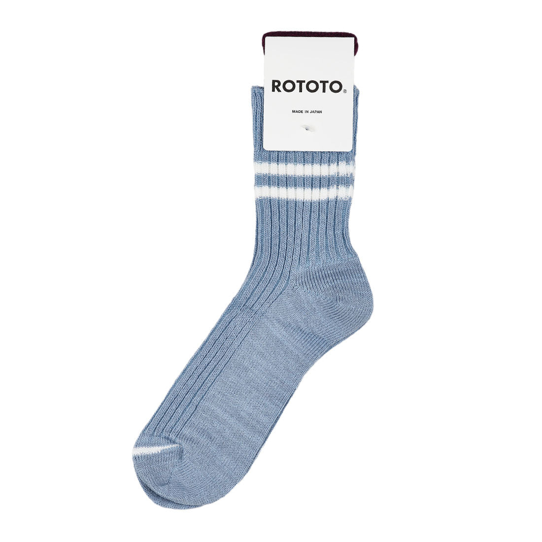 Rototo Two Stripe Light Morning Blue / White | The Sporting Lodge