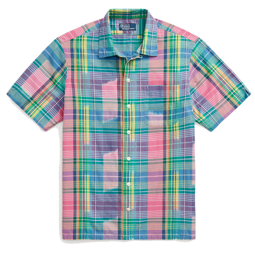 Polo Ralph Lauren Classic Fit Madras Camp Shirt Pink/Royal Multi | The ...