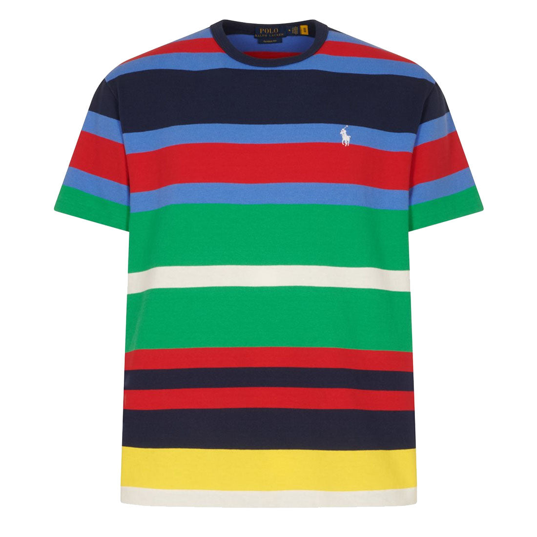 Polo Ralph Lauren Classic Fit Striped Jersey T-Shirt Newport Navy Multi ...