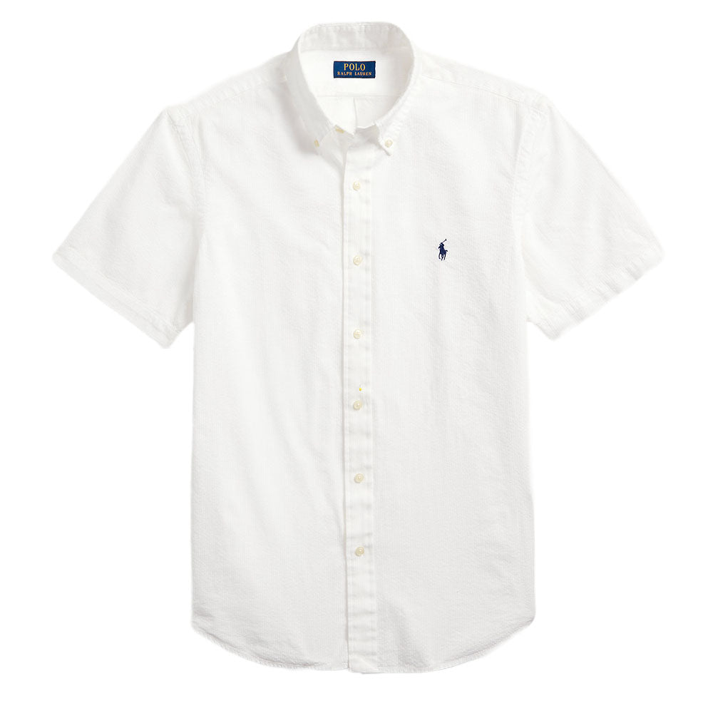 Polo Ralph Lauren Custom Fit Seersucker Shirt White | The Sporting Lodge